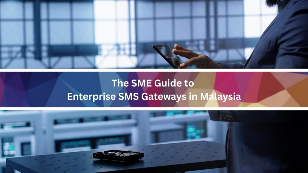 A businessman in suit tapping on his mobile phone, checking for SMS