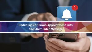 A man receiving sms reminder message for his coming appointment