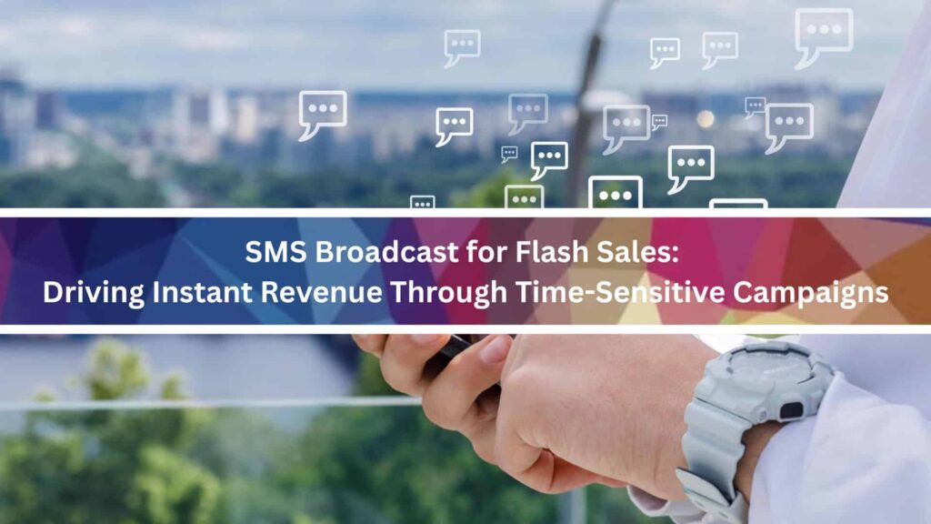 People receiving SMS broadcast on Flash sale and open immediate